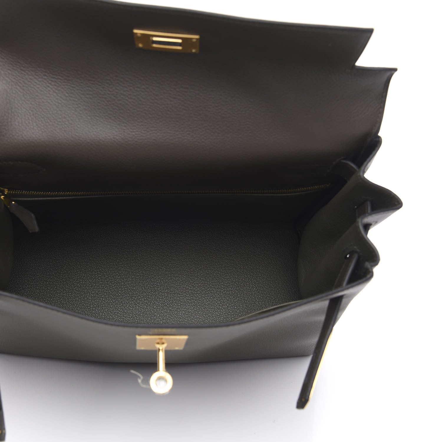 Hermes Evercolor Kelly Retourne 28 Vert De Gris 5 of 10