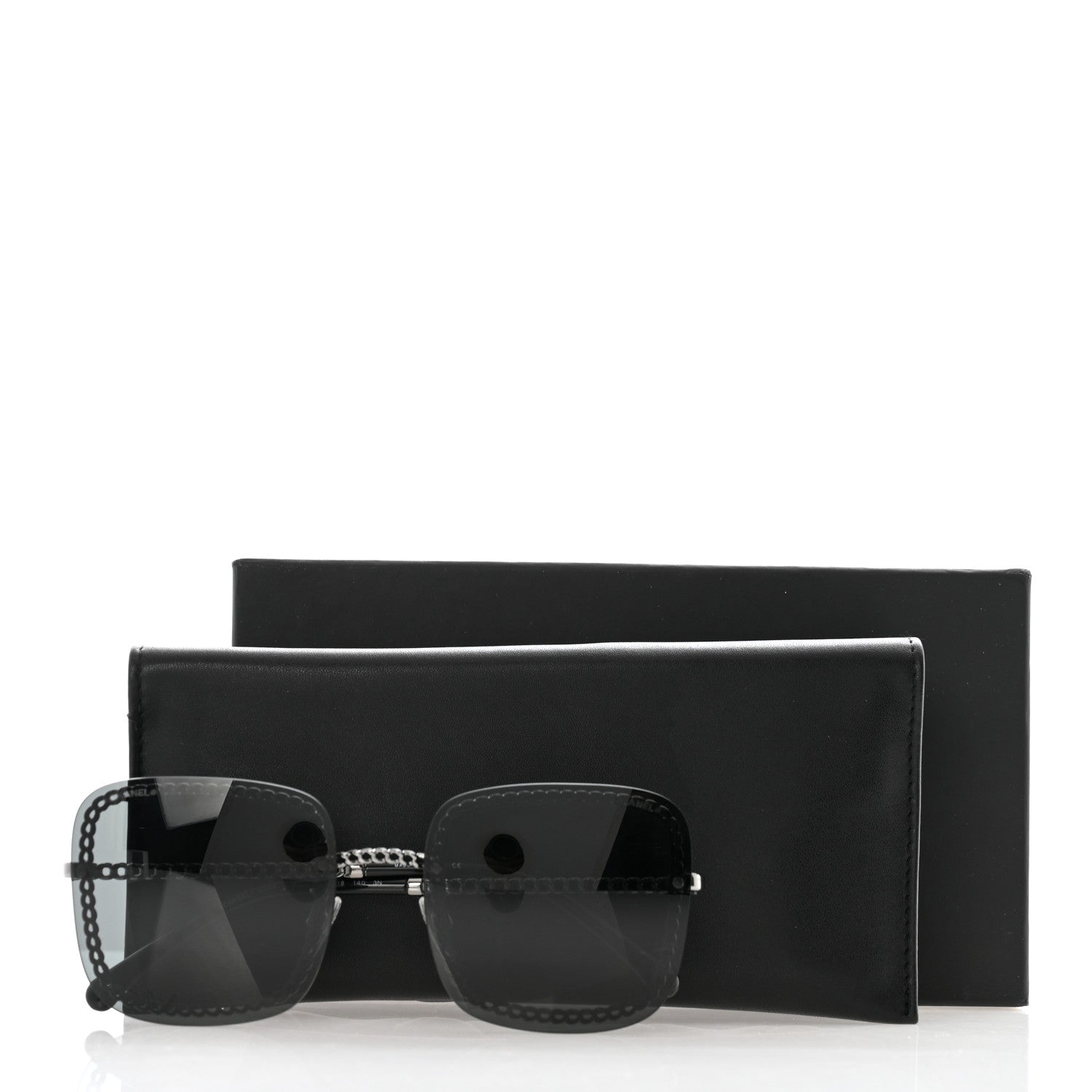 Chanel Square Removable Chain Pearl Sunglasses 4244 Black 1291446