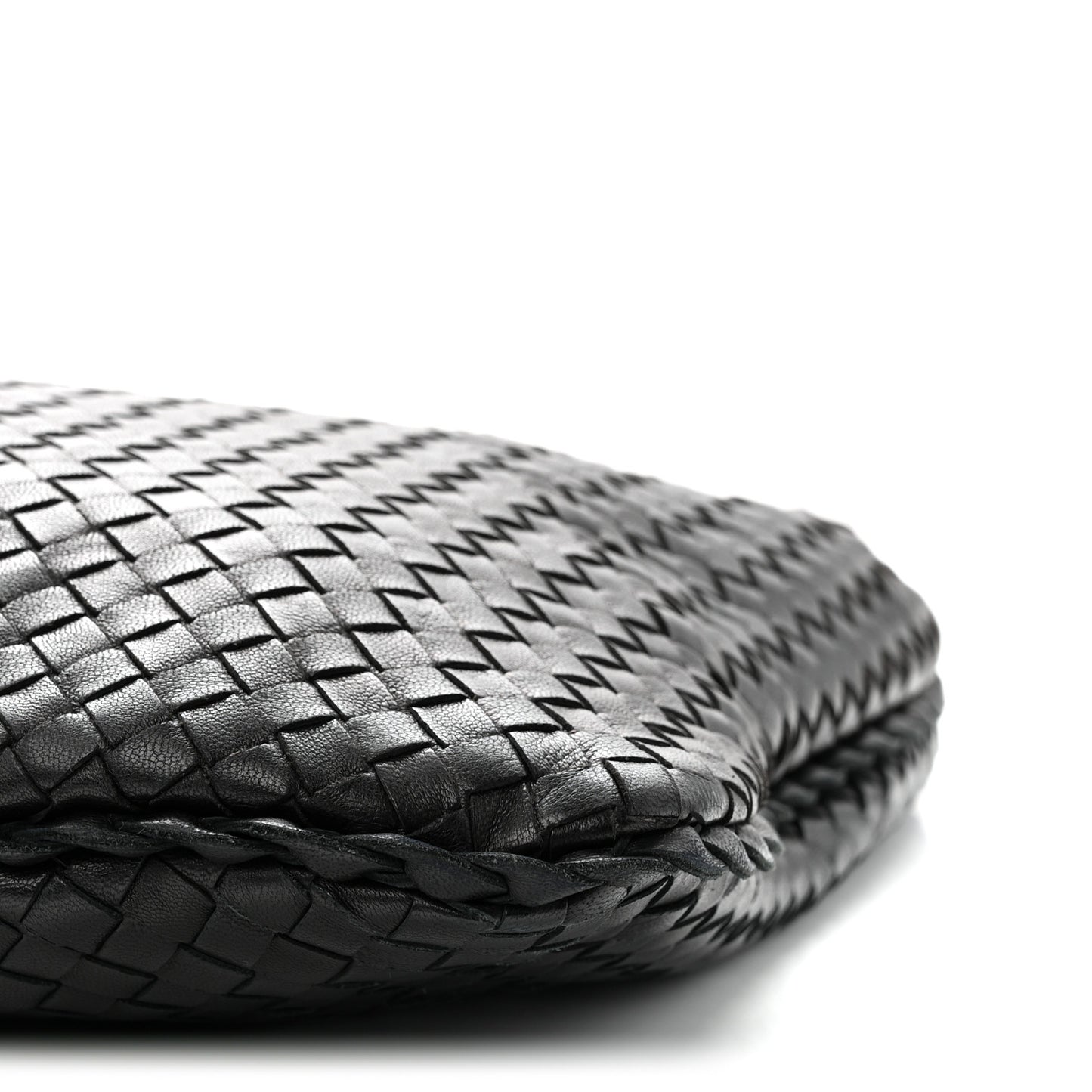 Nappa Intrecciato Large Veneta Hobo Black