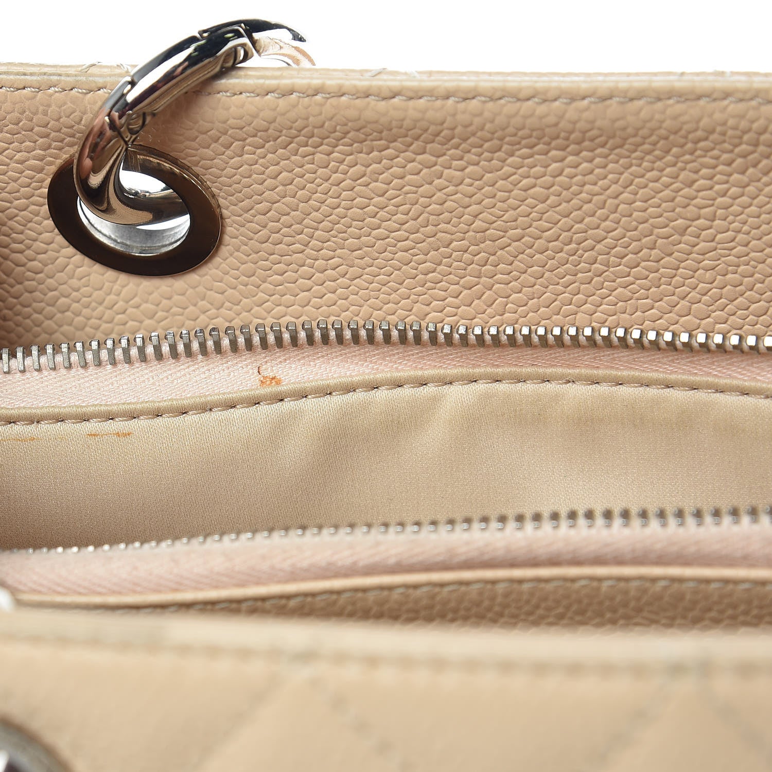Chanel Caviar Quilted Grand Shopping Tote GST Beige Clair 17 of 23