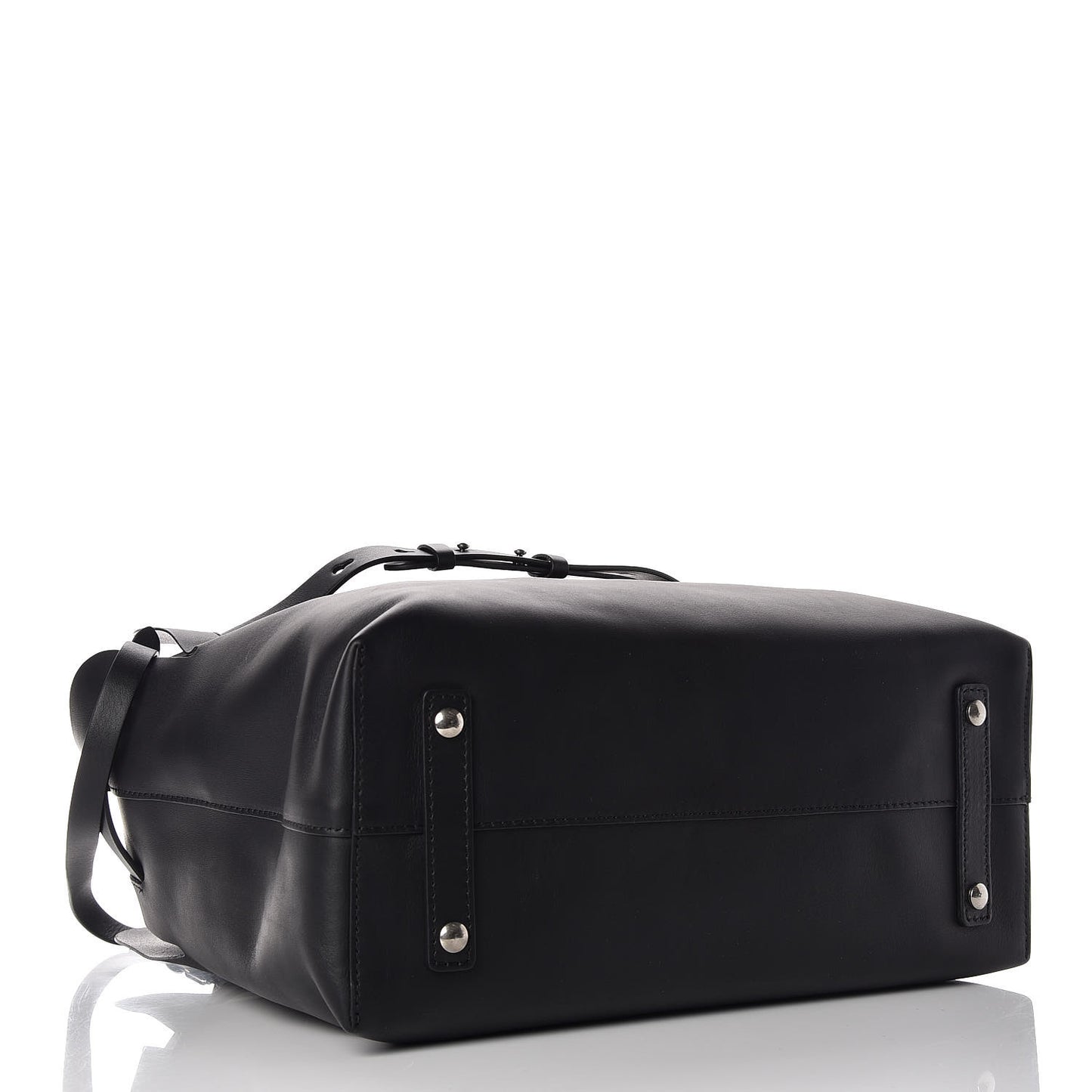 Soft Smooth Calfskin Medium Tote Black