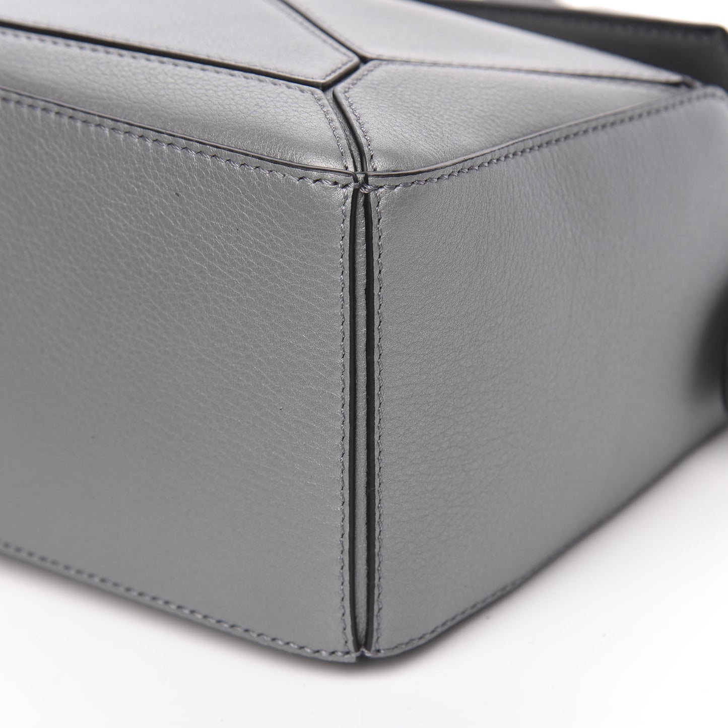 Calfskin Small Puzzle Bag Gunmetal