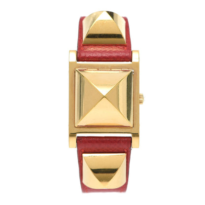 Hermes Stainless Steel Courchevel 23mm Medor Quartz Watch Rouge 1 of 7