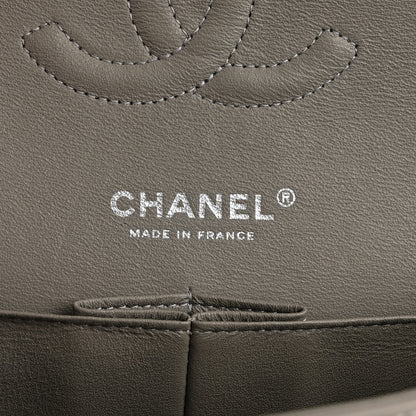 Chanel Lambskin Quilted Medium Double Flap Grey 6 of 13