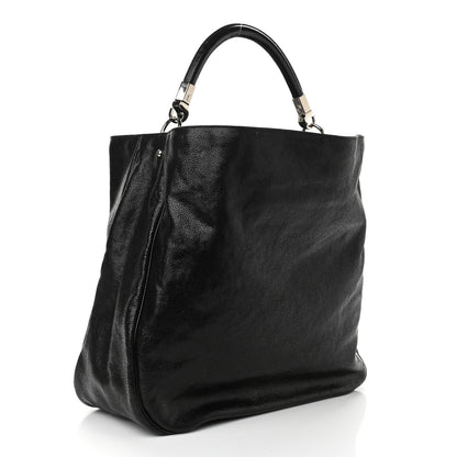 Saint Laurent Stingray Embossed Large Roady Hobo Black 3 of 10