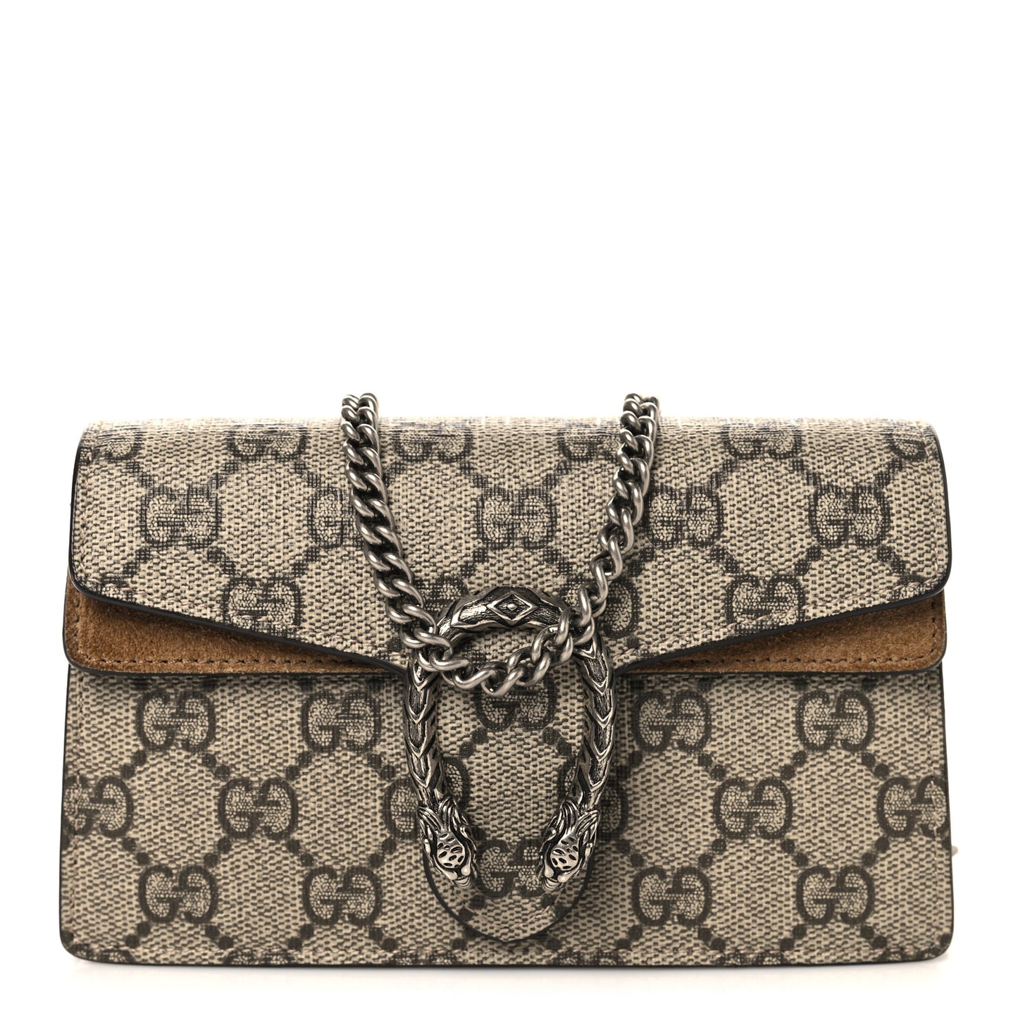 GG Supreme Monogram Super Mini Dionysus Shoulder Bag Taupe