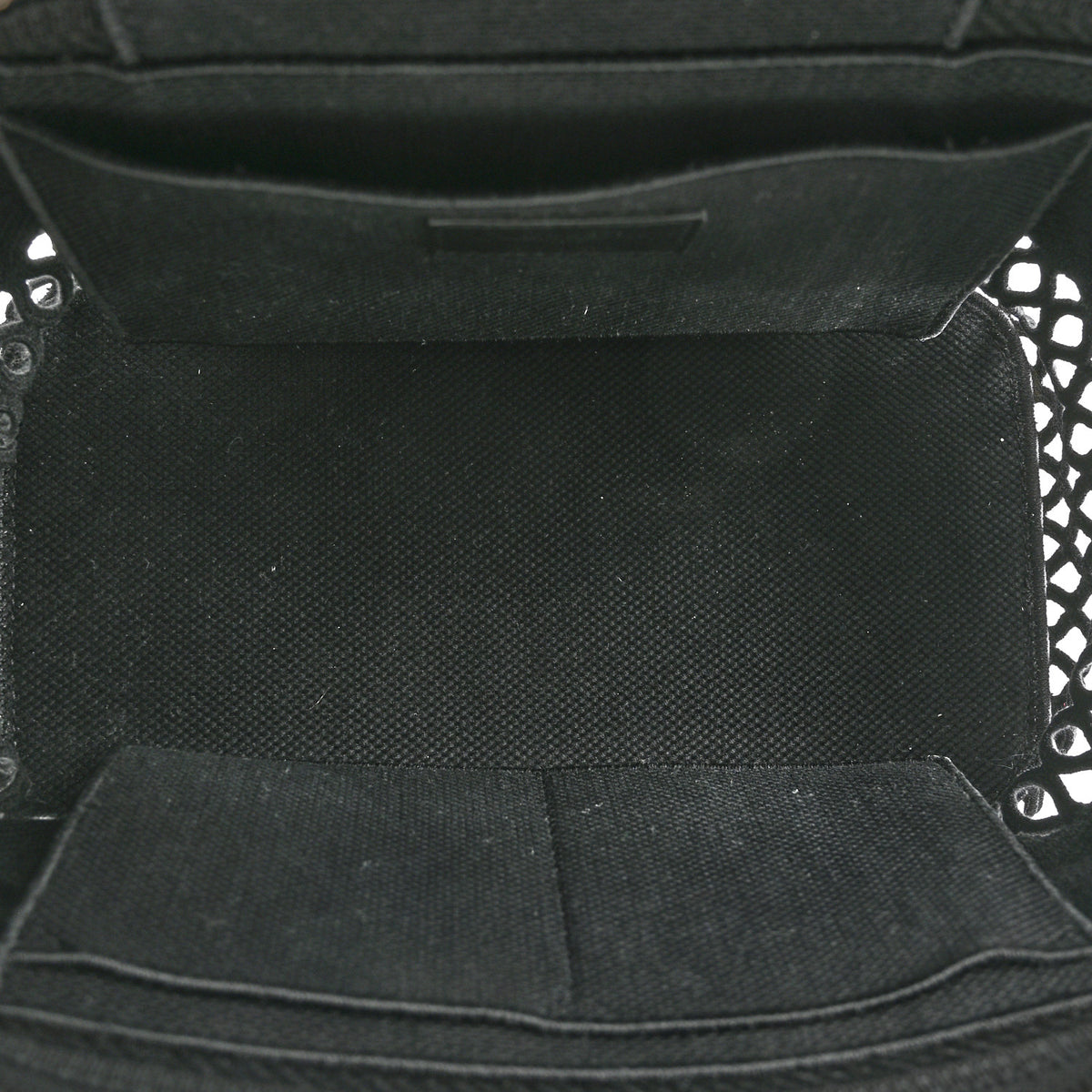 Christian Dior Mesh Embroidered Diortravel Vanity Case Black 5 of 10