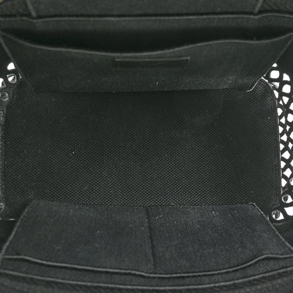 Christian Dior Mesh Embroidered Diortravel Vanity Case Black 5 of 10