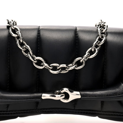 Gucci Nappa Vertical Matelasse Medium Maxi Horsebit Chain Shoulder Bag Black 7 of 9