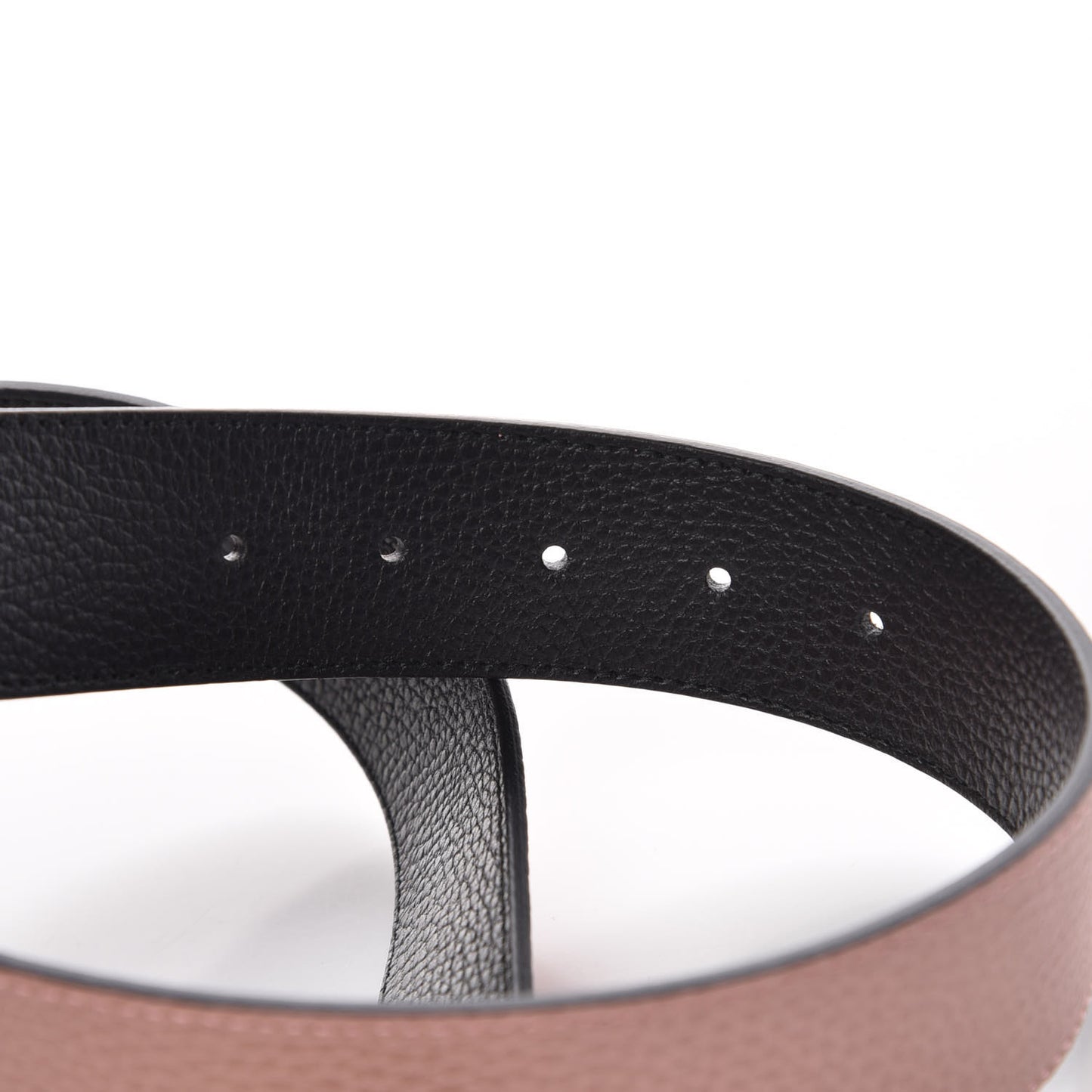 Calfskin 1973 Reversible Belt 80 32 Black Pink