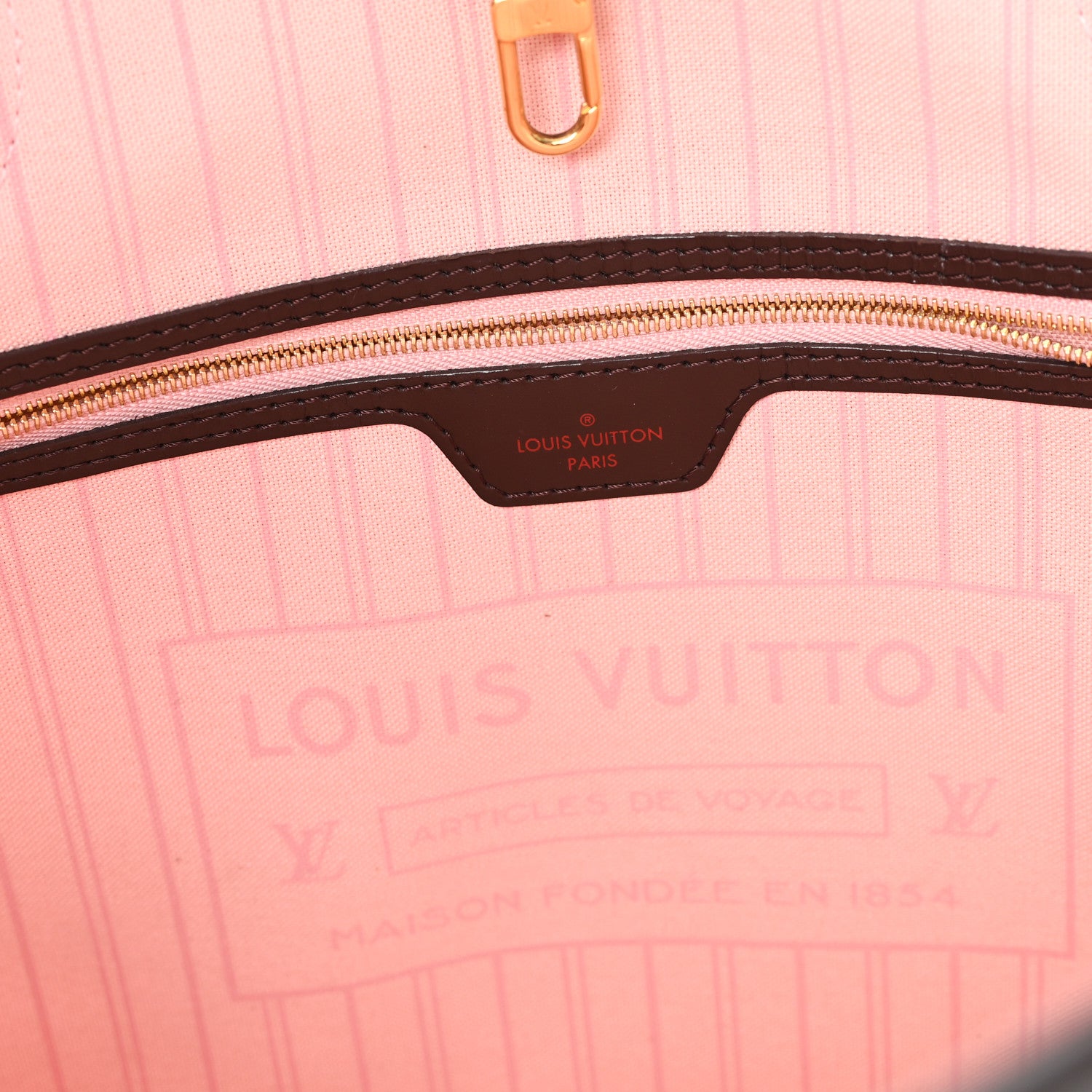 Louis Vuitton Damier Ebene Neo Neverfull MM Rose Ballerine 7 of 13
