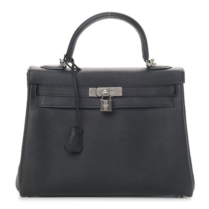 Hermes Togo Kelly Retourne 32 Black 1 of 15