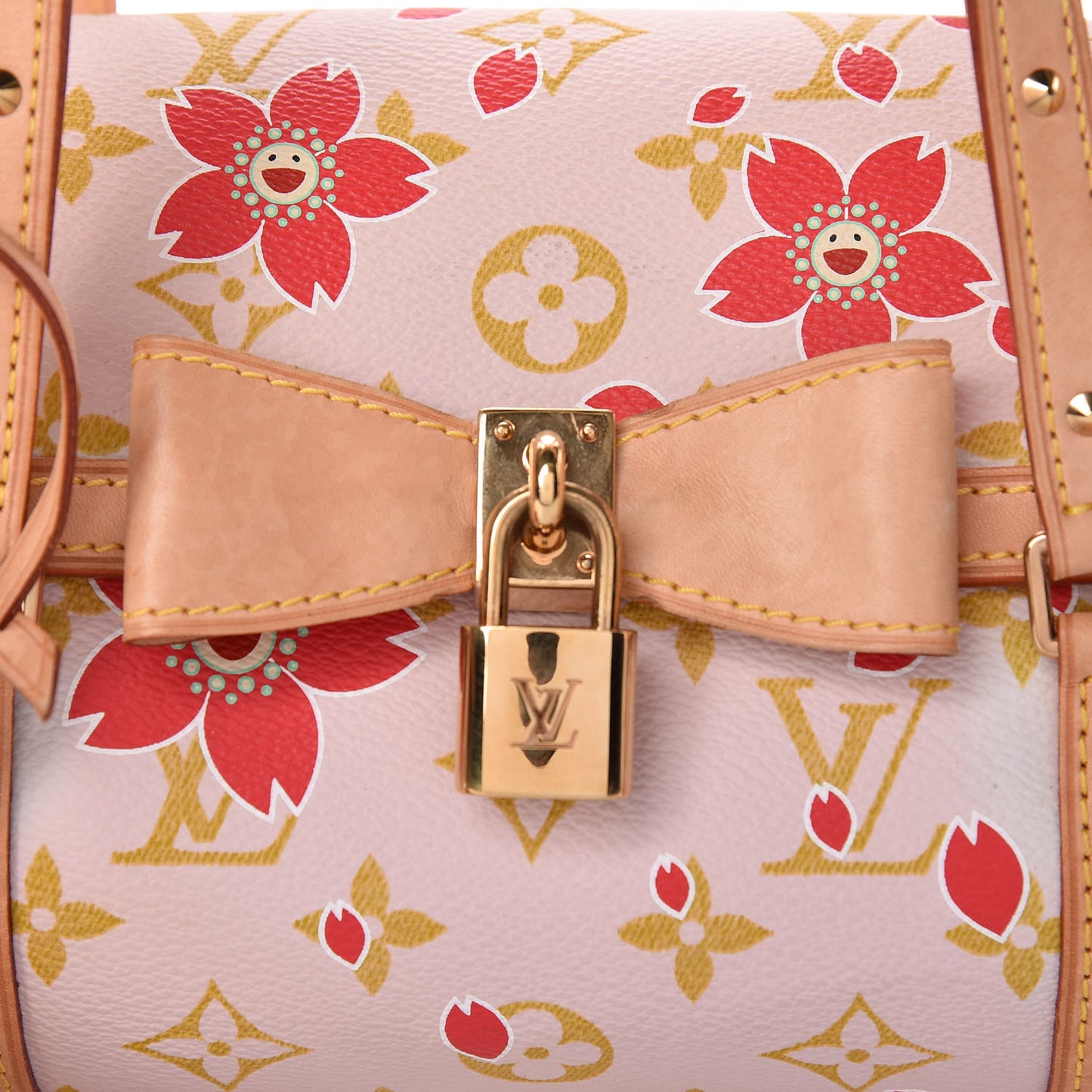 Monogram Cherry Blossom Papillon Red Creme