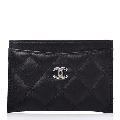 Chanel Lambskin Quilted Card Holder Black 1 of 9