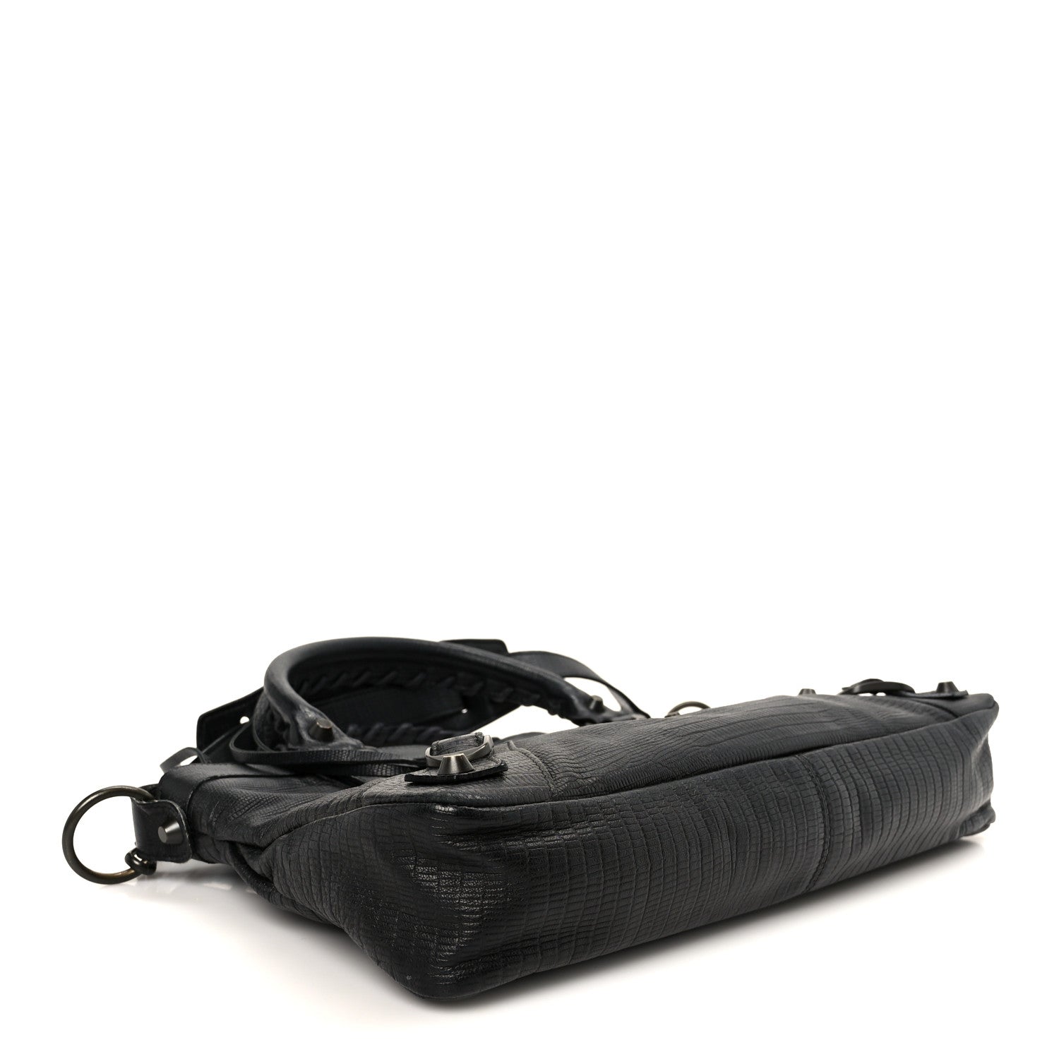 Balenciaga Lizard Embossed First Black 3 of 9