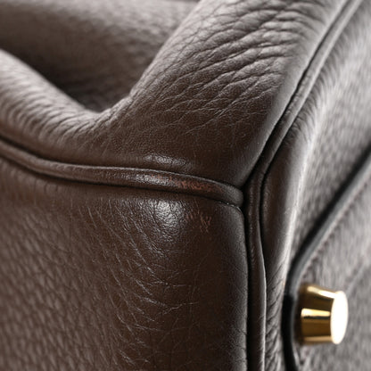Hermes Taurillon Clemence Birkin 35 Cafe 11 of 11