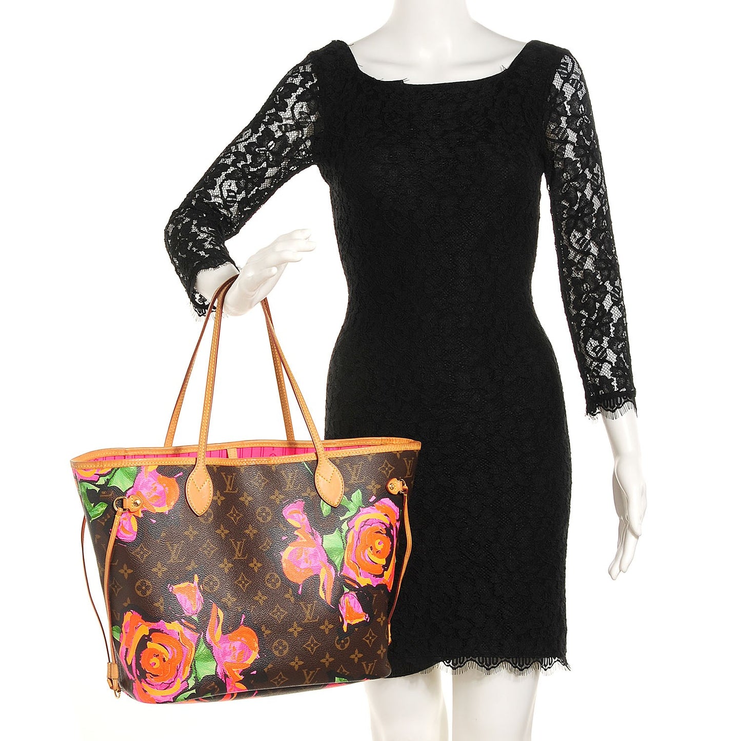 Monogram Roses Neverfull MM