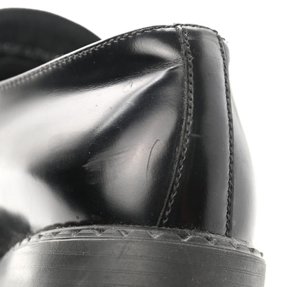 Prada Spazzolato Metal Triangle Logo 50mm Loafers 38 Black 11 of 12