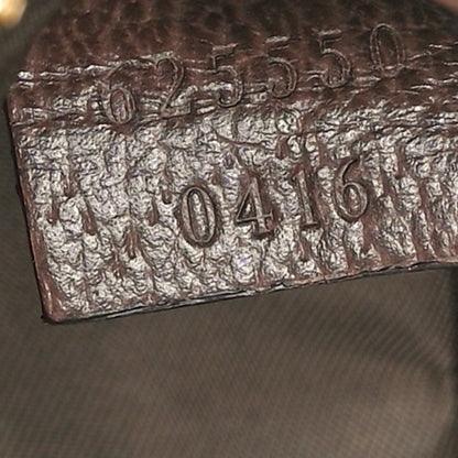 Gucci GG Supreme Monogram Textured Calfskin Web Medium Ophidia Cosmetic Case Beige Ebony New Acero 7 of 11