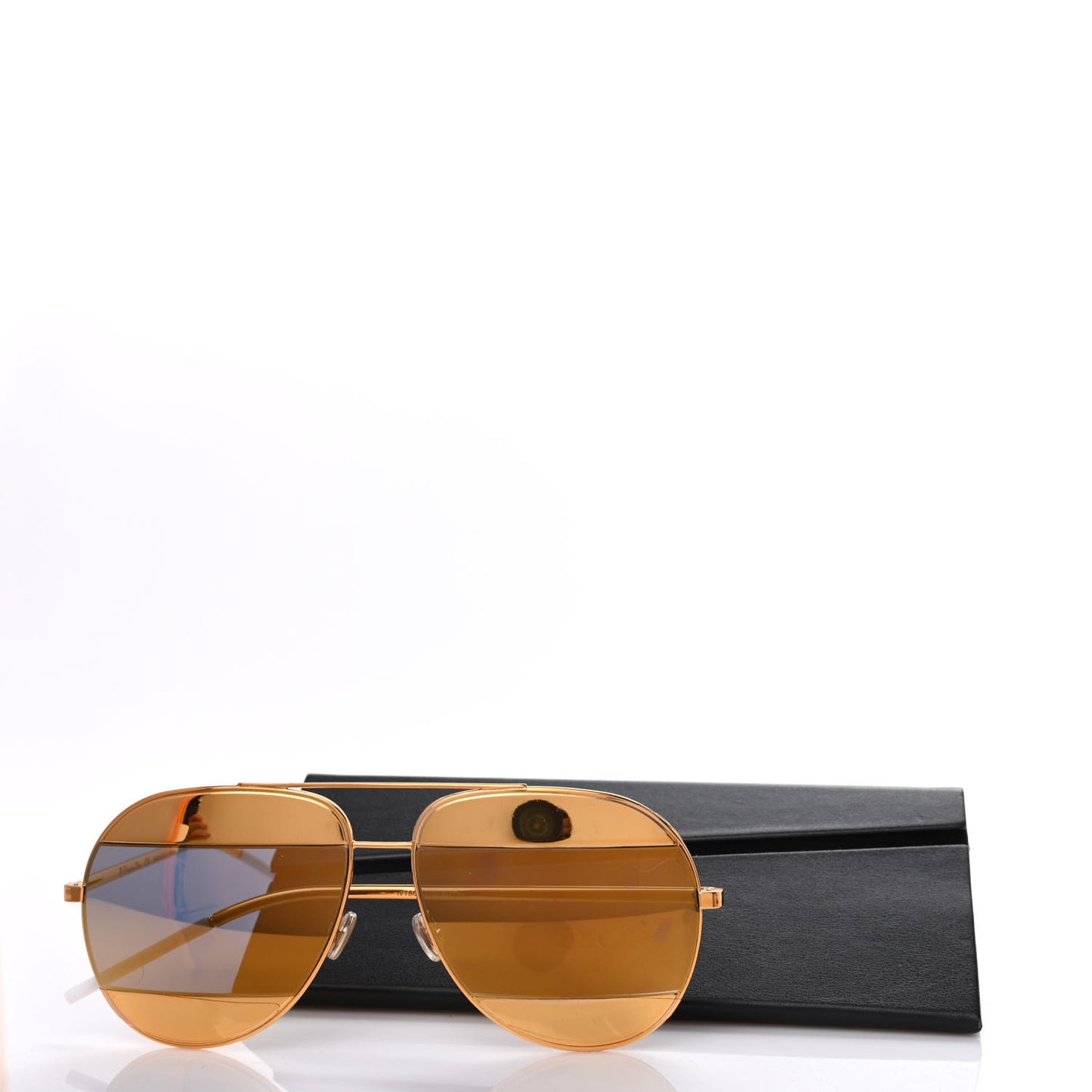 Split 1 Aviator Sunglasses Gold