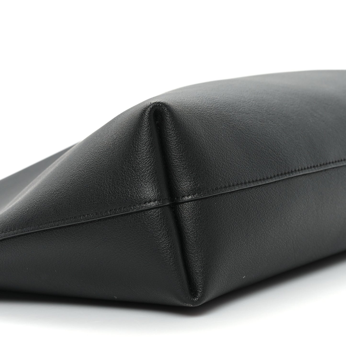 Calfskin North-South Shopping Tote Black
