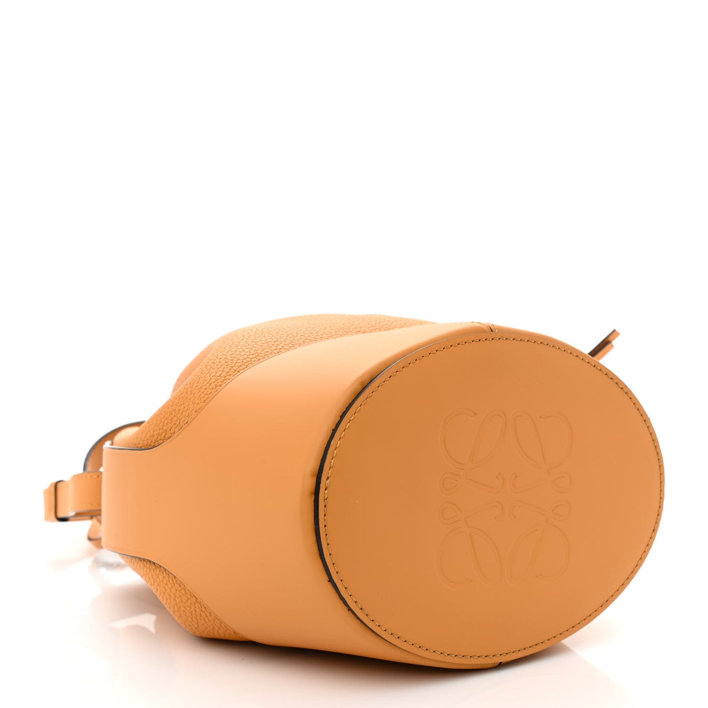 Calfskin Small Balloon Bucket Bag Saffron Yellow
