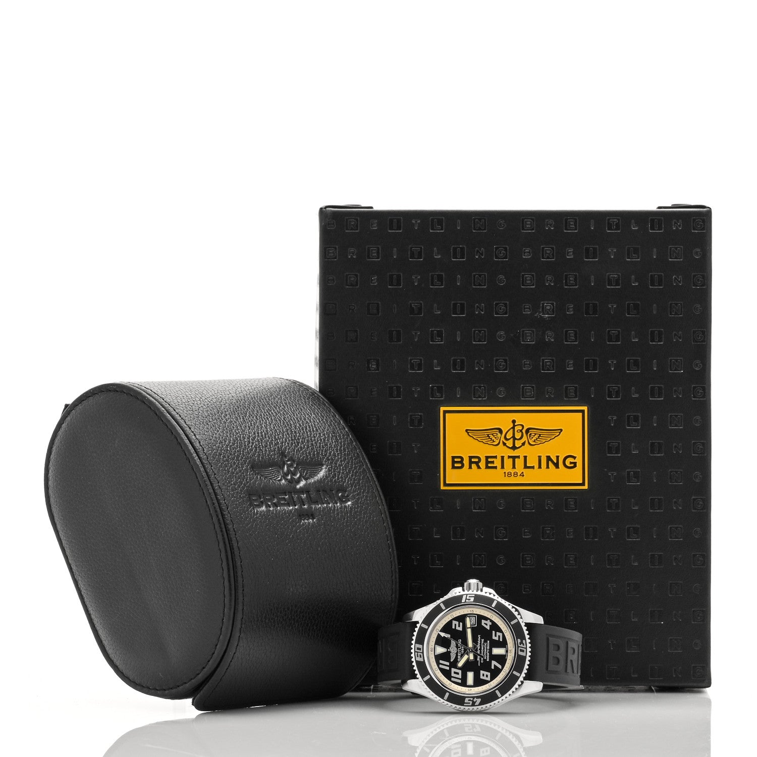 Breitling Stainless Steel Rubber 42mm Super Ocean Chronometer Automatic Watch Black A1736402/BA29 5 of 5