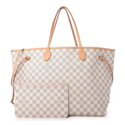 Louis Vuitton Damier Azur Neo Neverfull GM Rose Ballerine 1 of 11