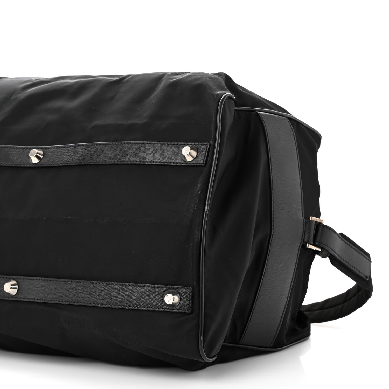 Prada Re-Nylon Saffiano Duffle Bag Black 10 of 18