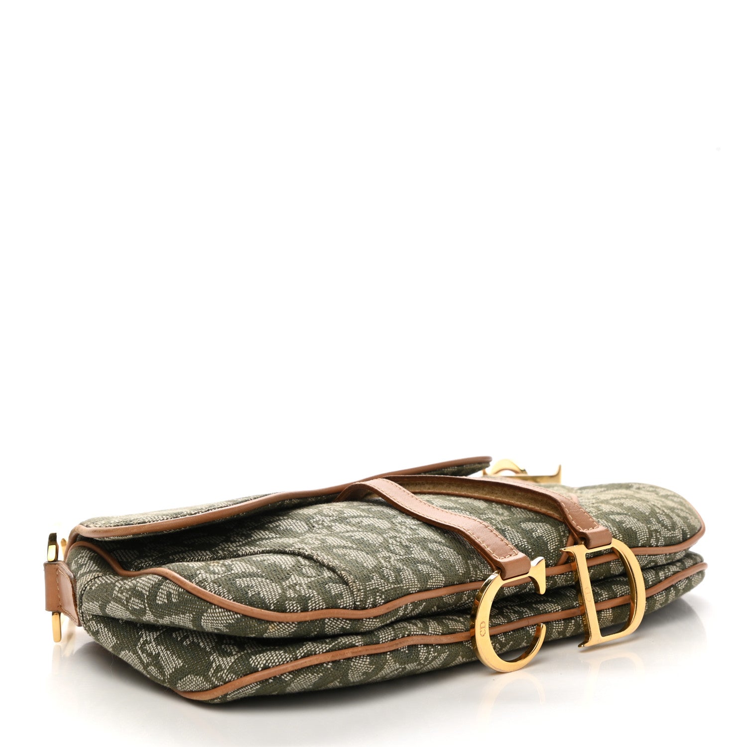 Christian Dior Monogram Double Saddle Bag Green 4 of 9