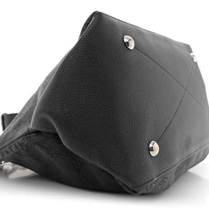 Louis Vuitton Mahina Beaubourg Hobo MM Black 10 of 15