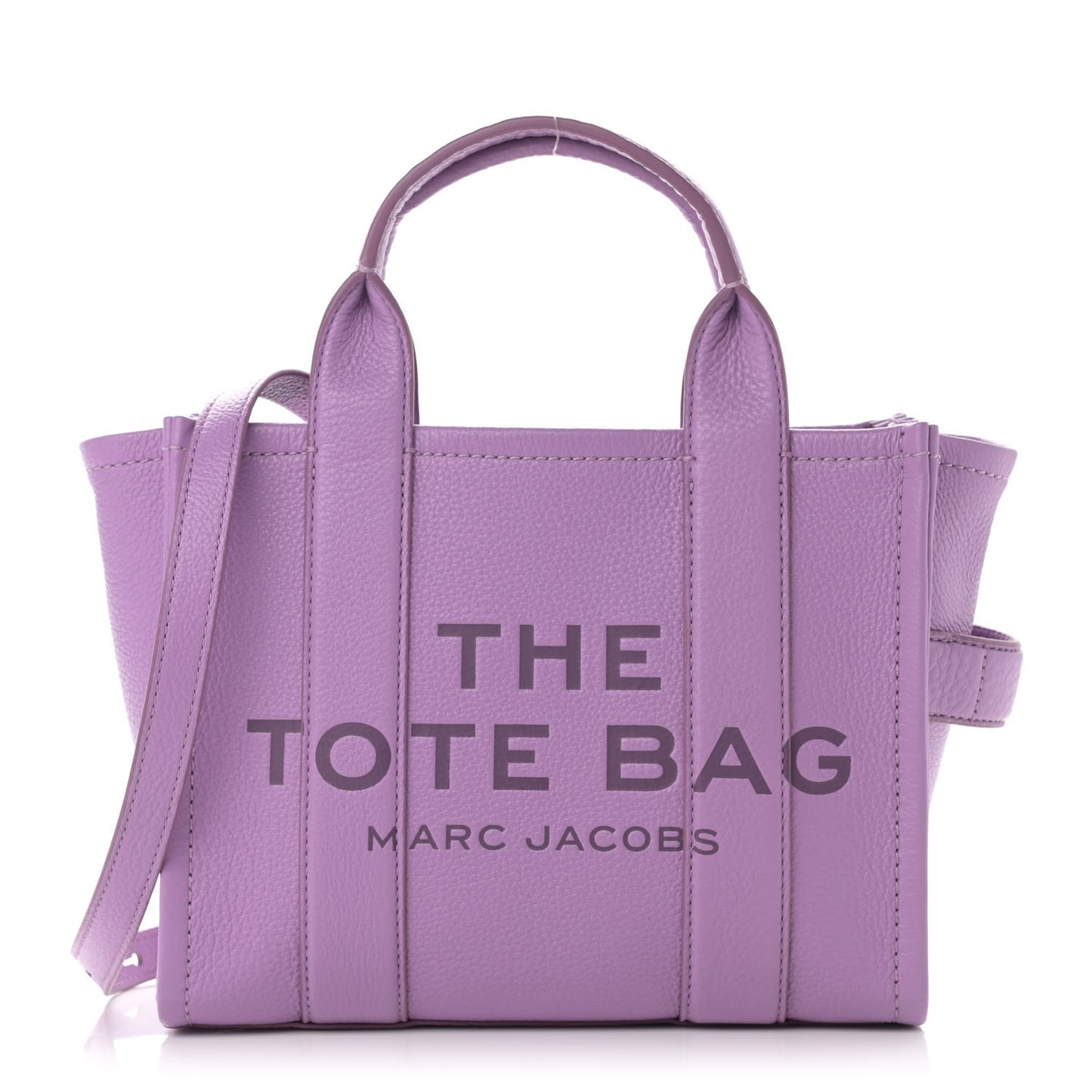 Grained Calfskin Small The Tote Bag Regal Orchid