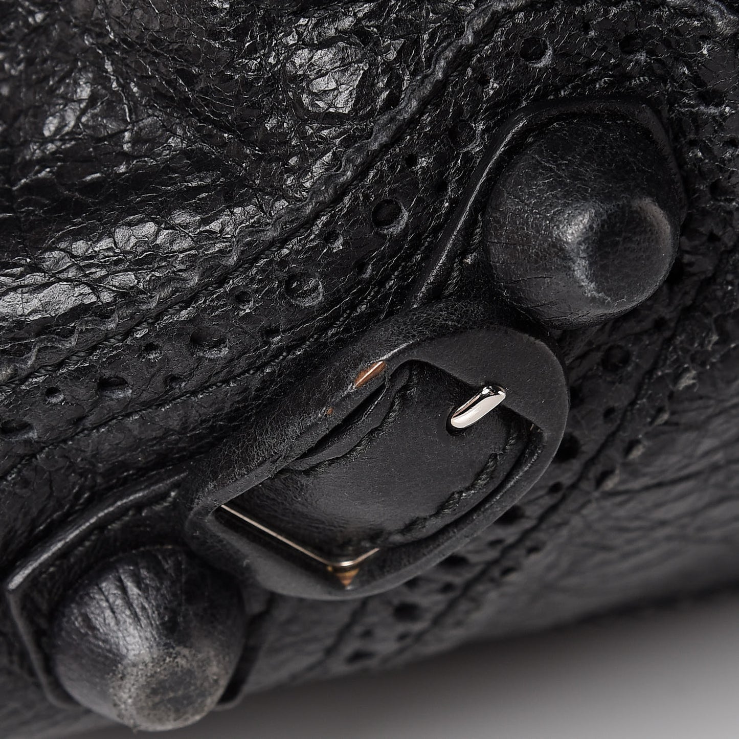 Agneau Giant Brogues Hardware Velo Black