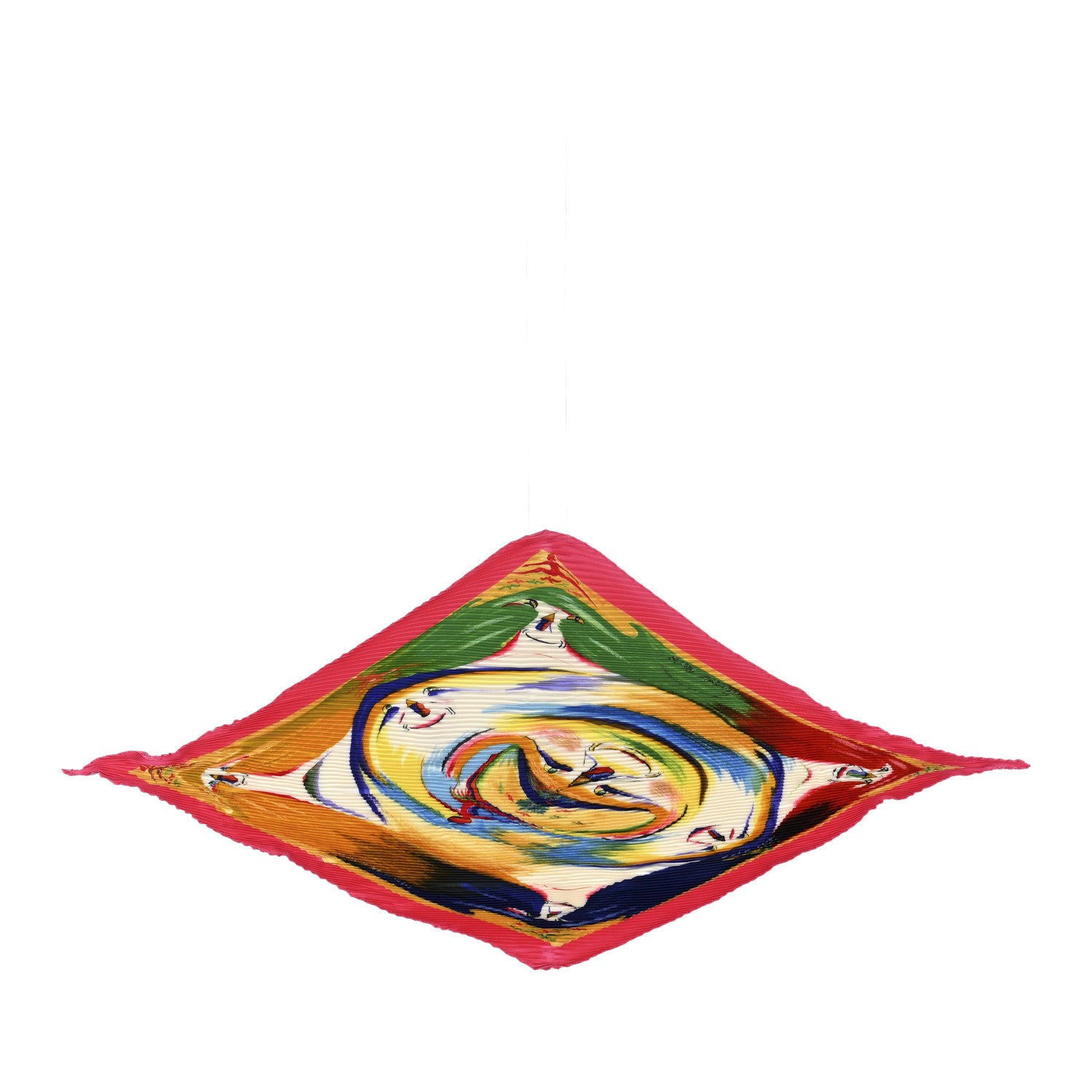 Hermes Silk Plisse Smiles In Third Millenary Scarf 90 1 of 3