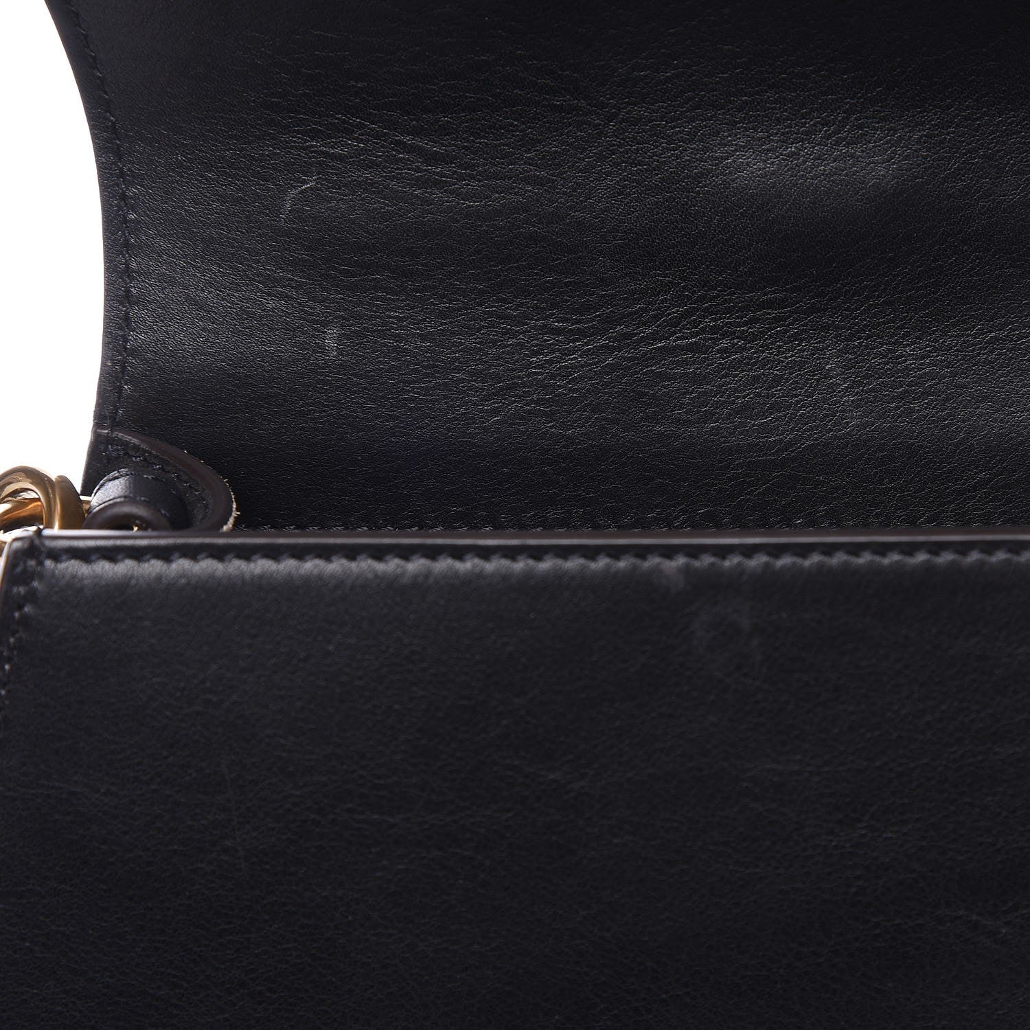 Chloe Calfskin Suede Medium Nile Bracelet Bag Black 9 of 11