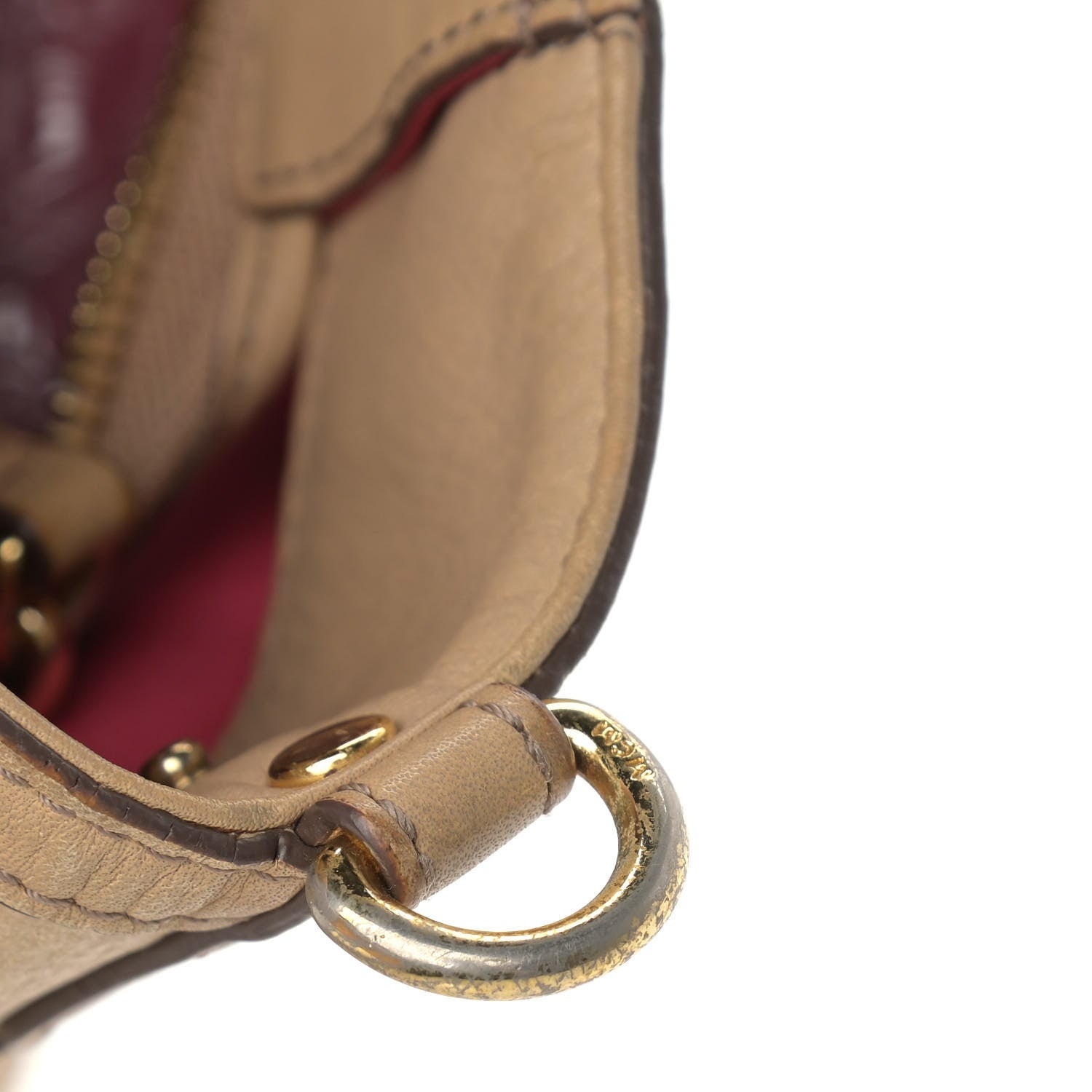 MCM Visetos Striped Tote Beige 15 of 20