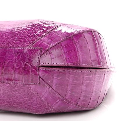 Nancy Gonzalez Crocodile Satchel Fuchsia 9 of 16