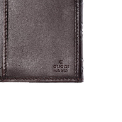 Gucci Guccissima Margaux Calfskin Icon Bar Continental Flap Wallet Chocolate 6 of 8