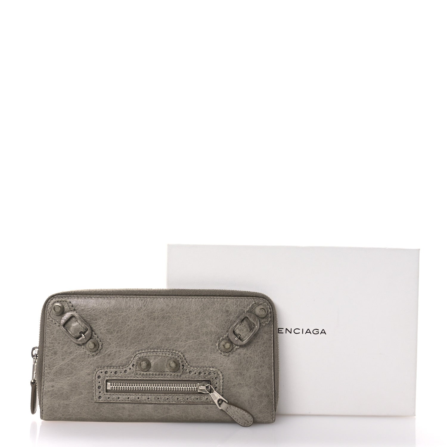 Balenciaga Agneau Giant Brogues Hardware Compagnon Wallet Galet 8 of 8