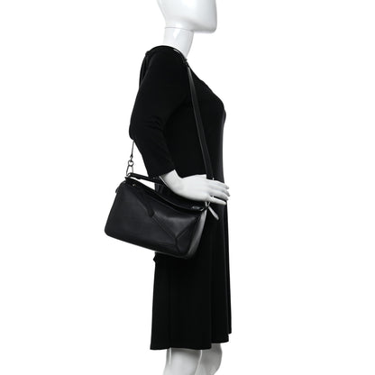 Loewe Calfskin Small Puzzle Bag Black 2 of 12