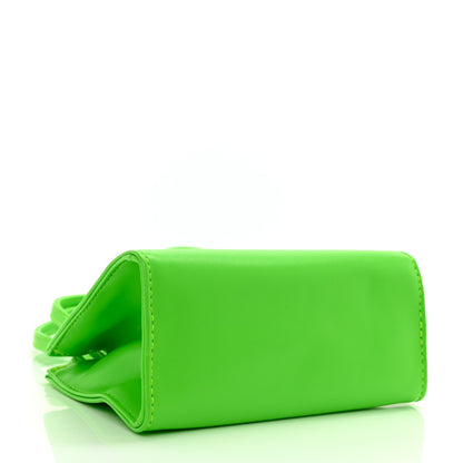 Telfar Vegan Leather Small Shopping Bag Highlighter Green 4 of 9