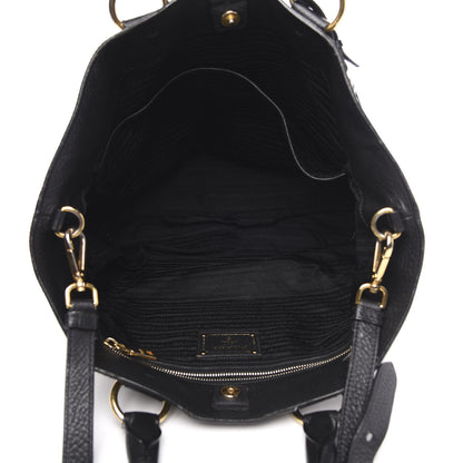 Prada Vitello Daino Tote Black 5 of 13