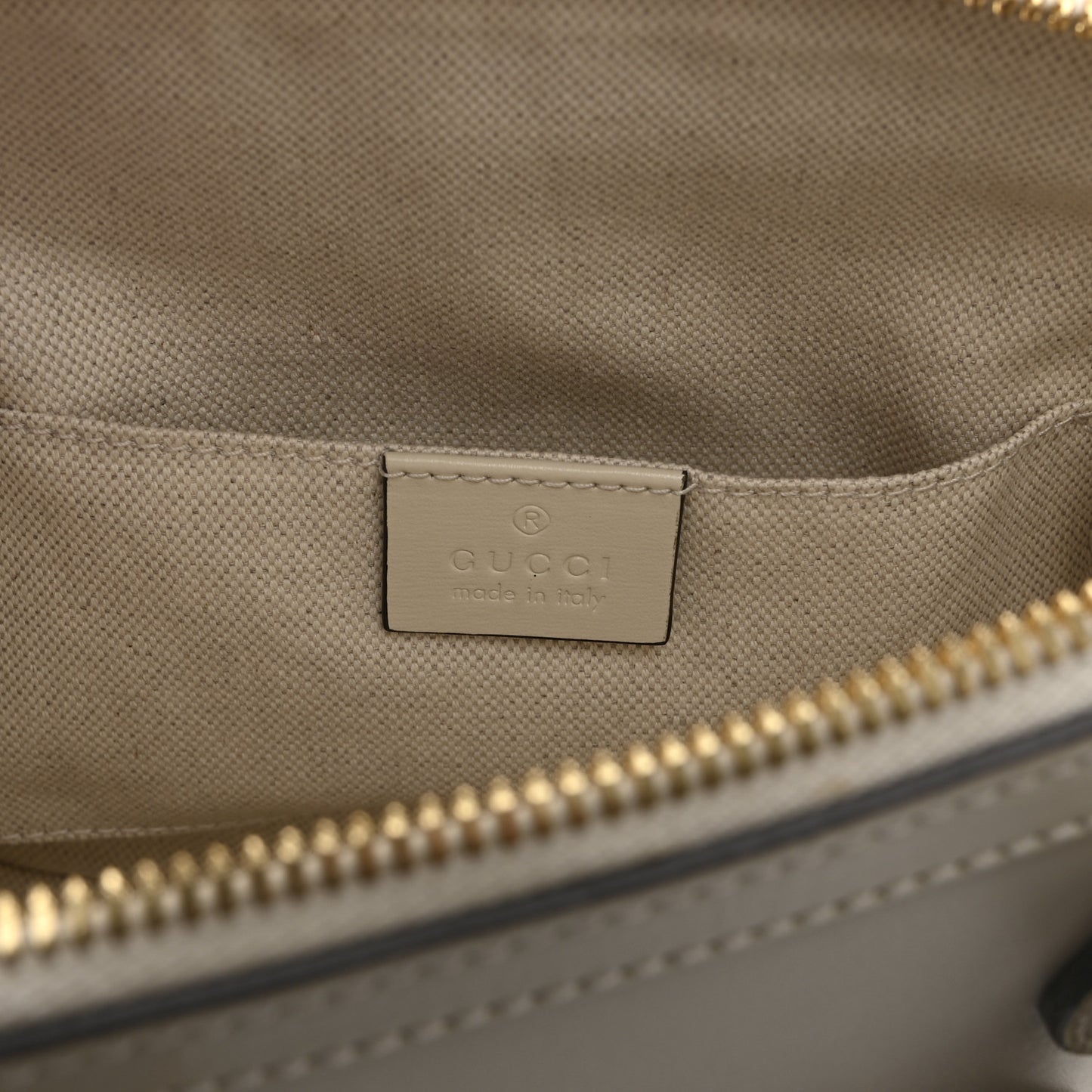 Boarded Plutone Calfskin Mini Horsebit 1955 Top Handle Bag Mystic White