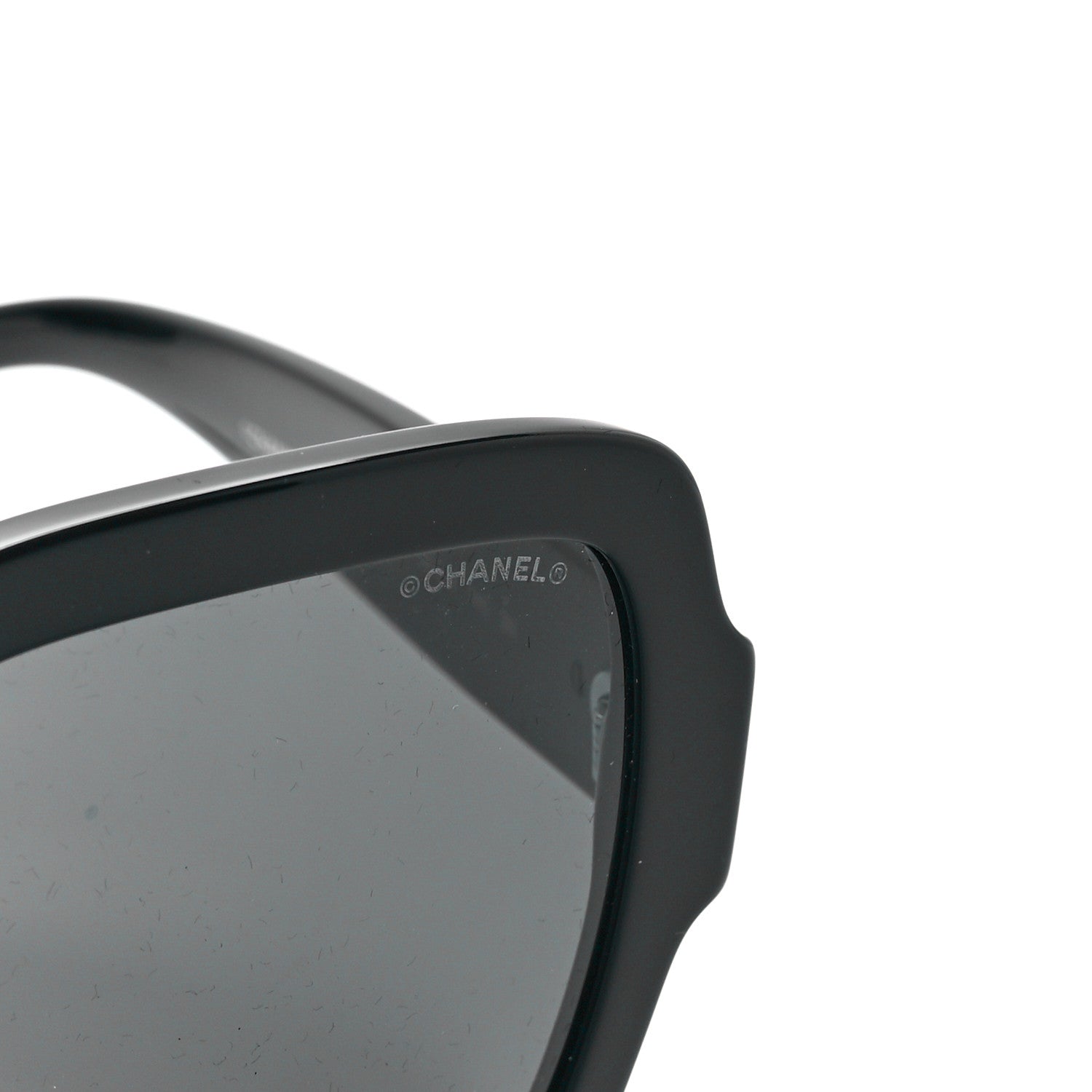 Chanel Acetate Square Heart Sunglasses 5479 Black 7 of 8