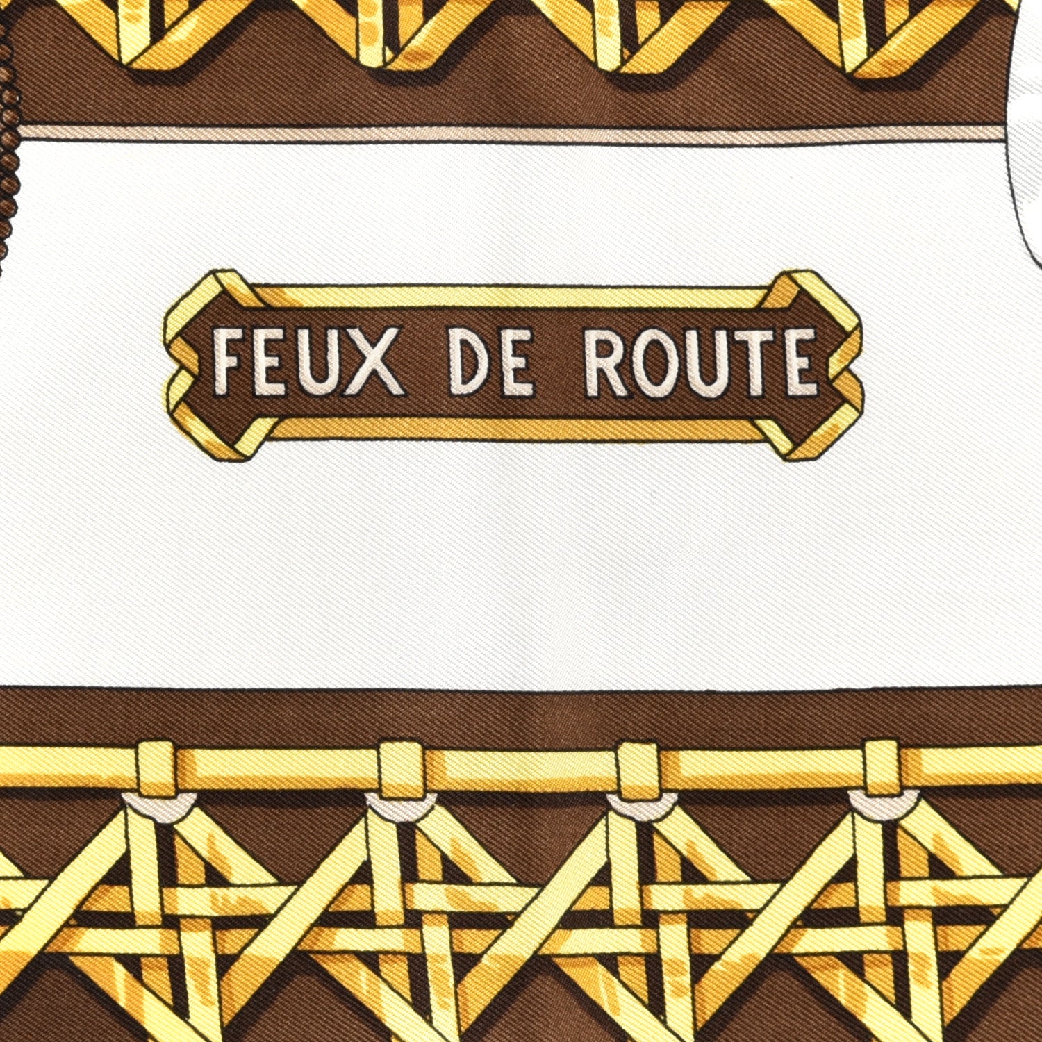 Hermes Silk Feux de Route Scarf 90 3 of 5