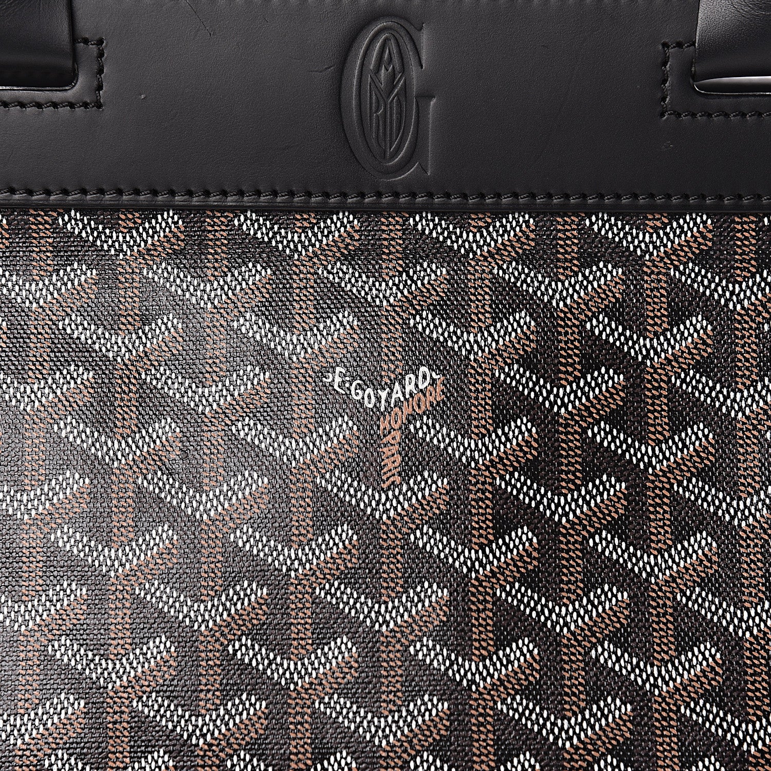 Goyard Goyardine Bellechasse GM Tote Black 16 of 16