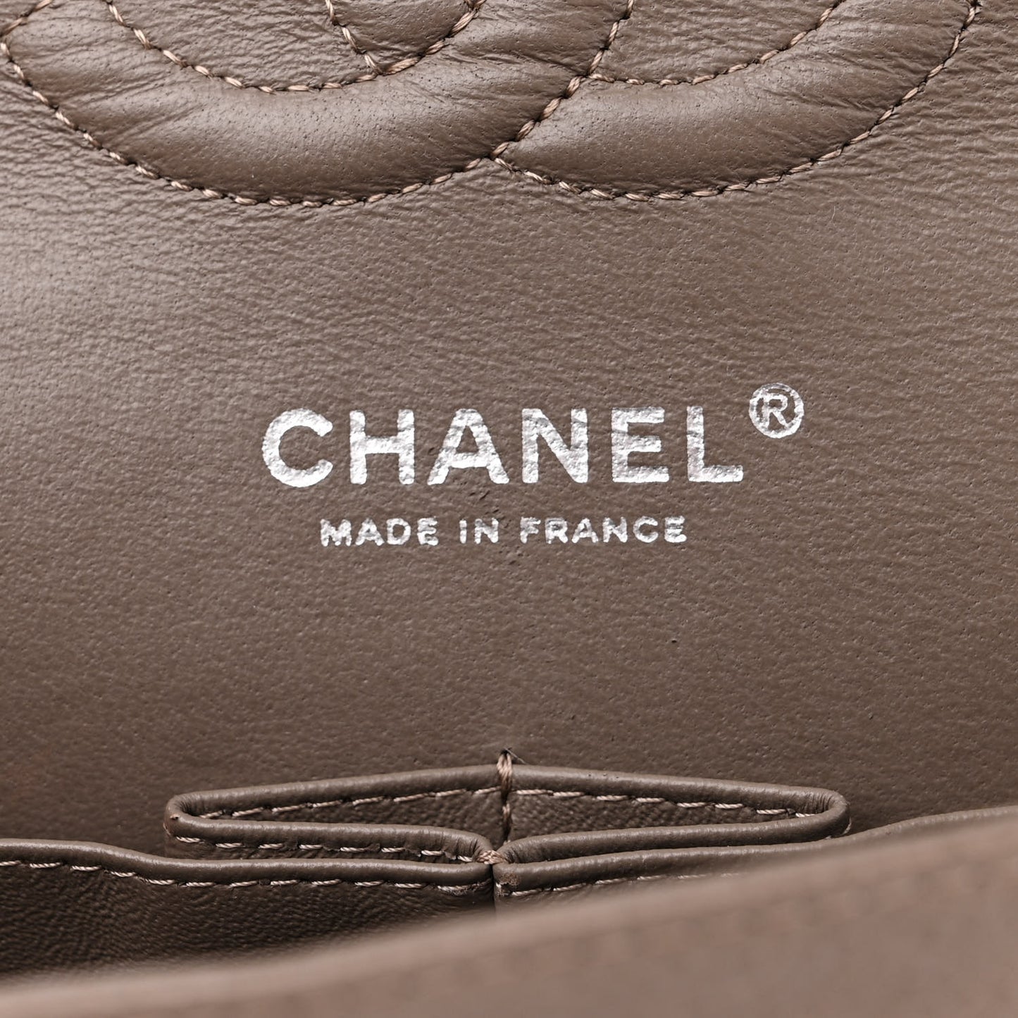Caviar Quilted Medium Double Flap Grey