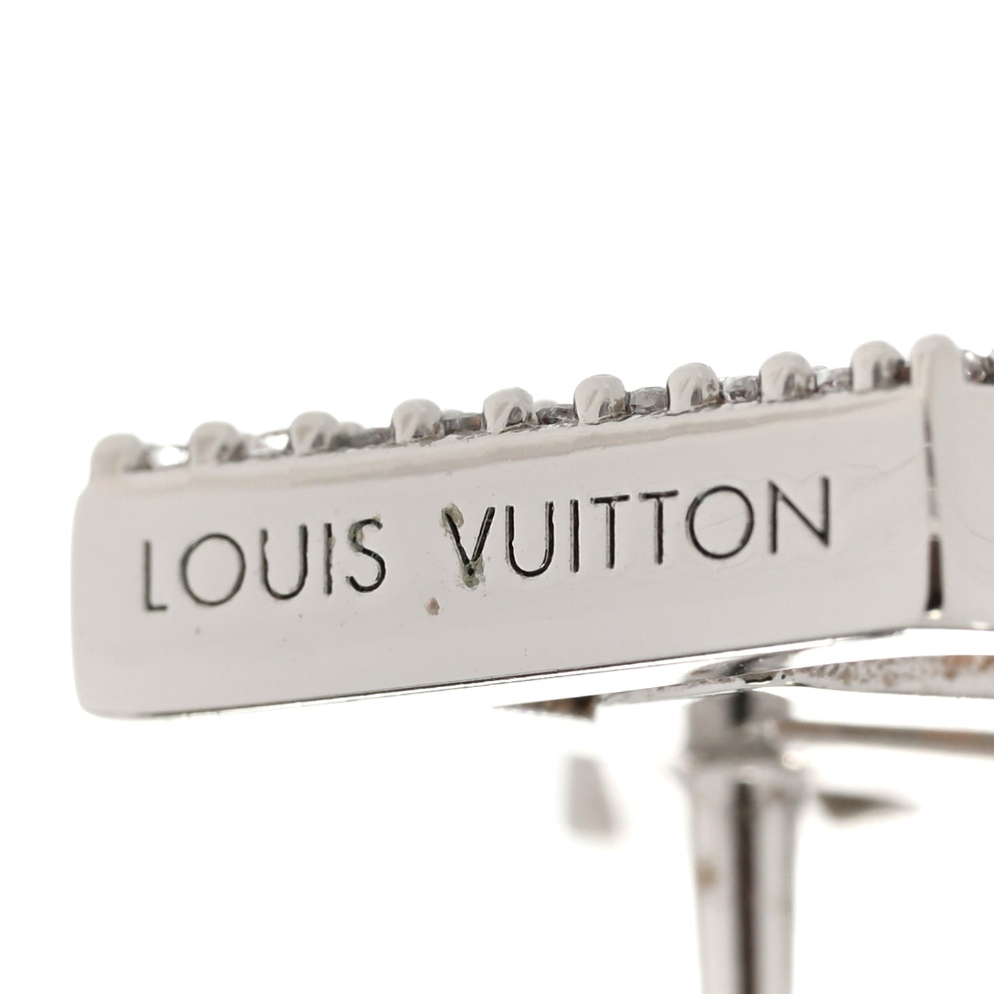 Crystal LV Iconic Earrings Silver