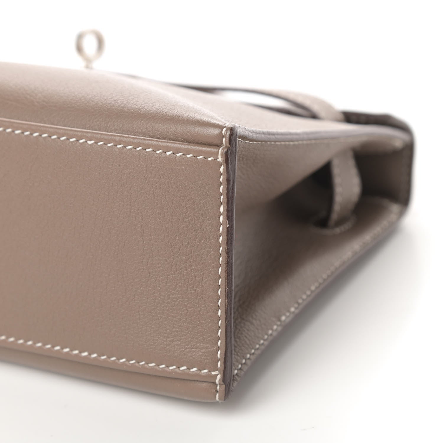 Hermes Swift Kelly Pochette Clutch Etoupe 9 of 10