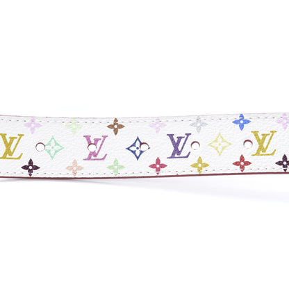 Louis Vuitton Monogram Multicolor LV Cut Reversible Belt 80 32 White Grenade 5 of 6